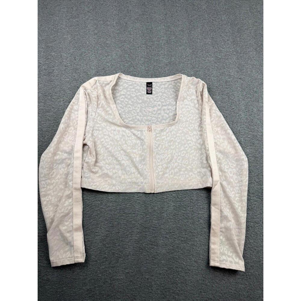 Victoria's Secret Women's Size XL Long Sleeve Zip Up‎ Crop Top